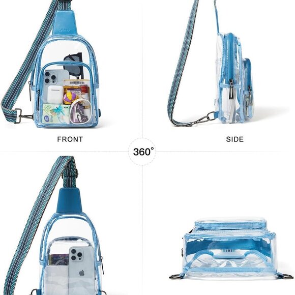 Clear Stadium Bag Crossbody Purse for WomenTransparent Sports Concerts - Picture 7 of 8